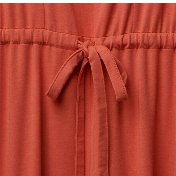 M AnyBody Loungewear Cozy Knit Wide Leg Jumpsuit Black MEDIUM PETITE Back Tie - Picture 11 of 13